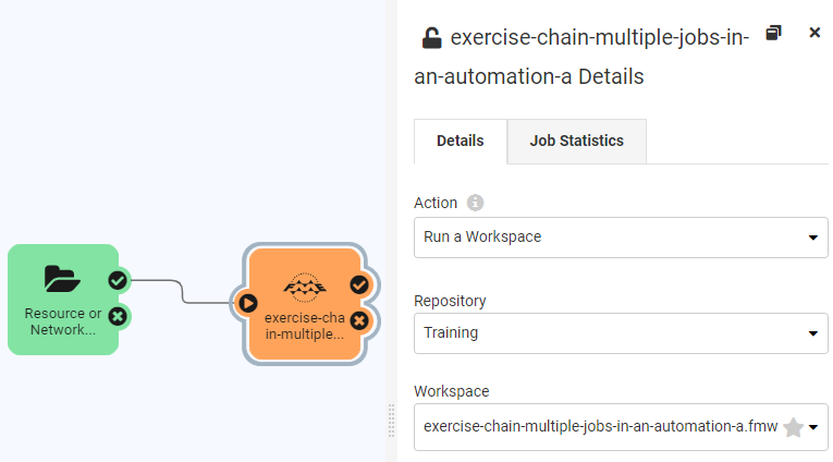 Action added and configured